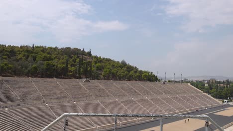 panoramic view of historic stadium and surroundings