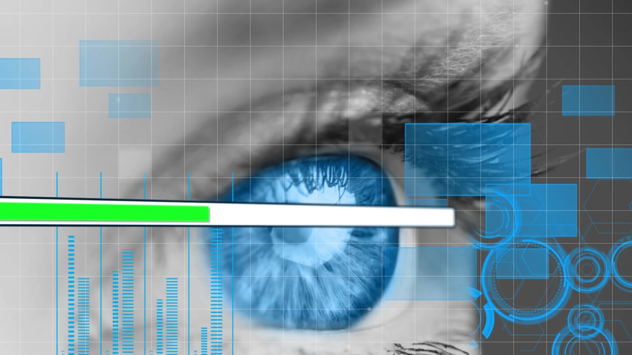 Animation of statistical data processing over businessman using computer