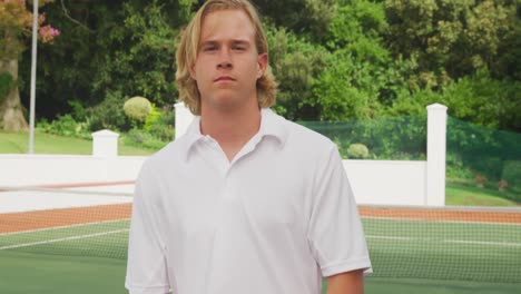 tennis player rotating his racket