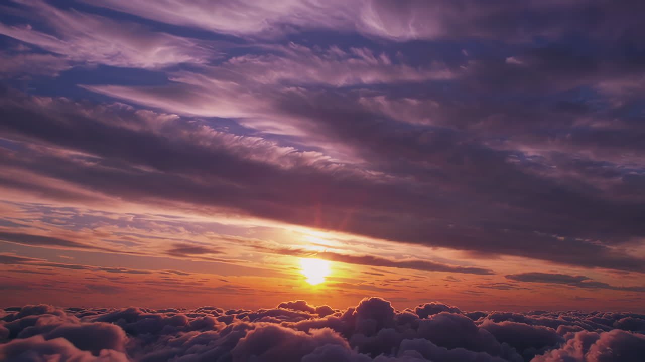 Sunset Cloudscape from Above