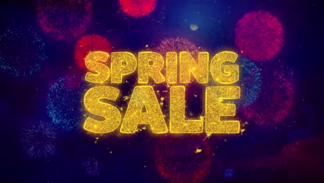 spring sale fireworks promotion