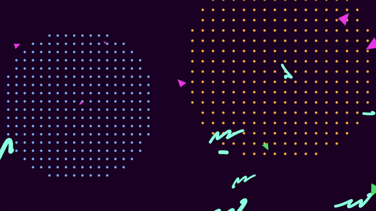 Modern style pattern with geometric dots and zigzag