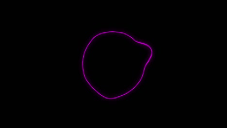 círculo de espectro de audio visualizador de audio gráficos de movimiento