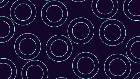 floating symmetry blue and white circle pattern on dark background