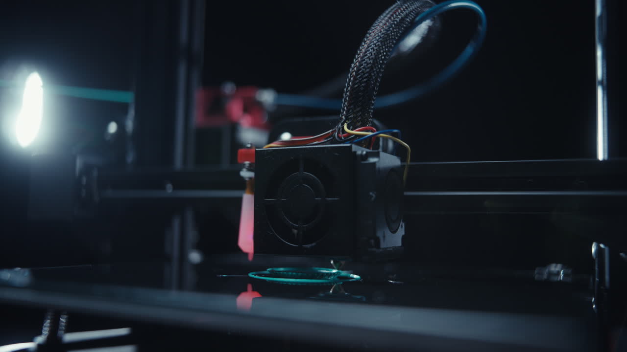 Close-up of a 3D Printer Hot End
