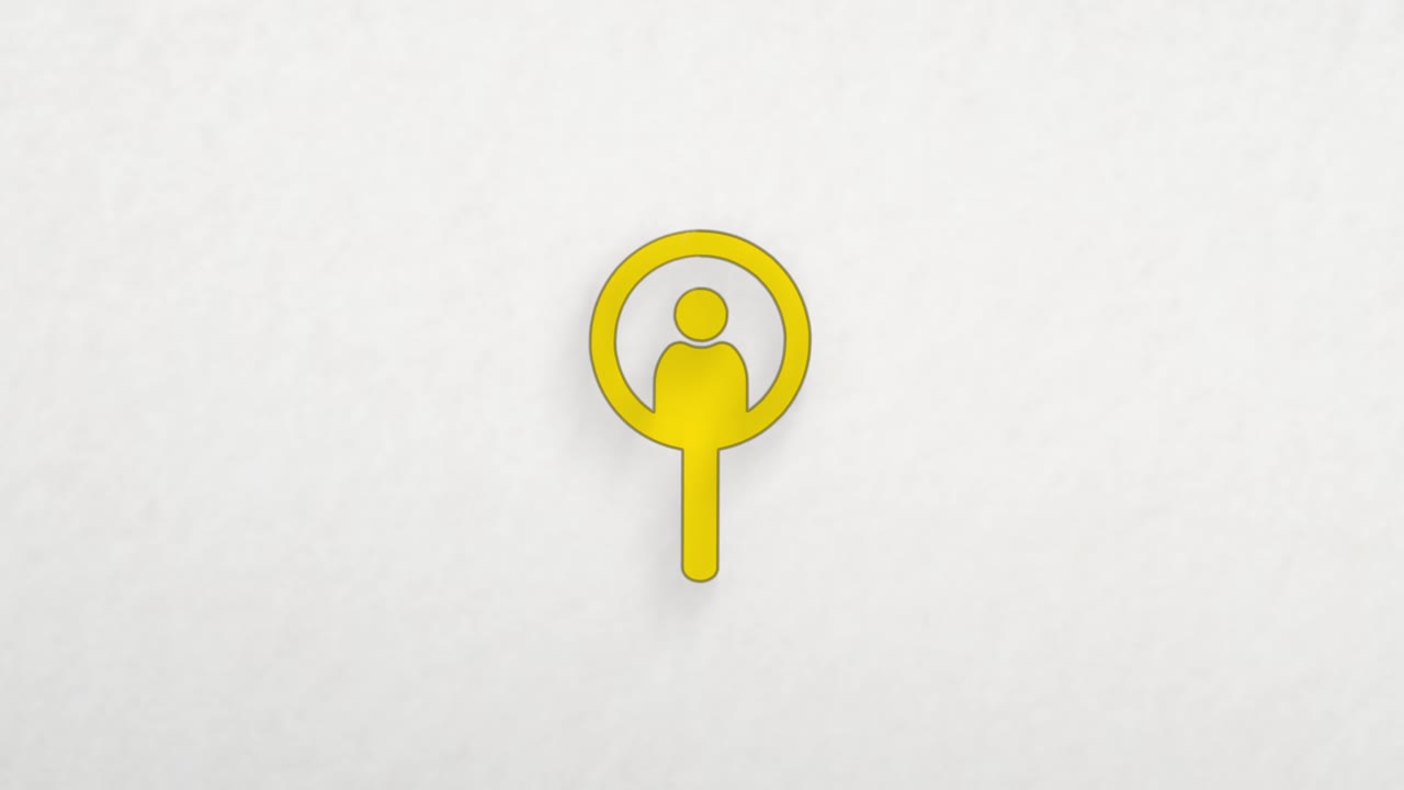 색상 그림 효과를 가진 사람들의 아이콘을 검색하기 위한 창. 듀들 애니메이션.