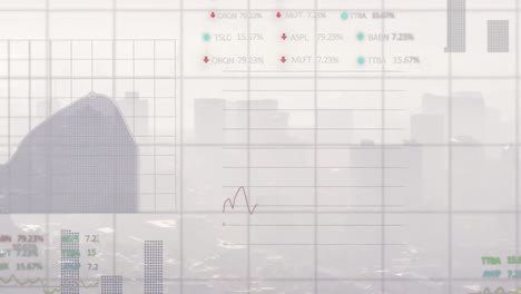 Animation-of-financial-data-processing-over-cityscape