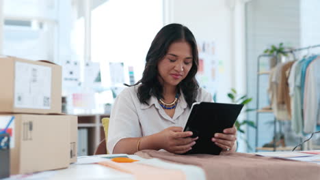 Business,-tablet-and-woman-in-store