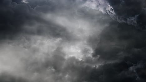 pov of  thunderstorm inside a columbus cloud