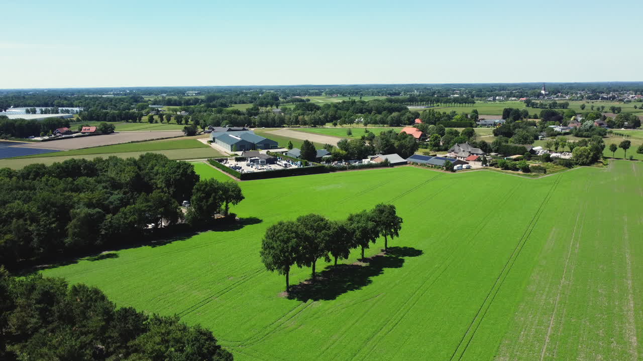 Vista aerea di campagna olandese