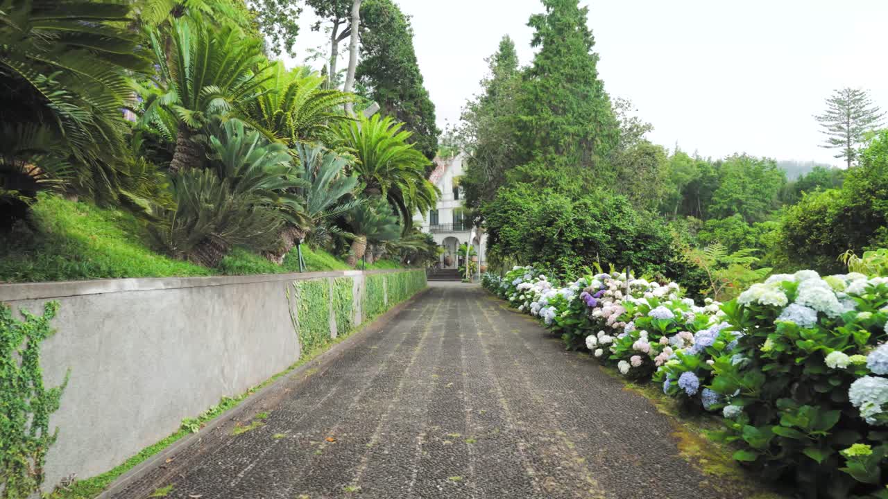 Beautiful Tropical Garden with a House