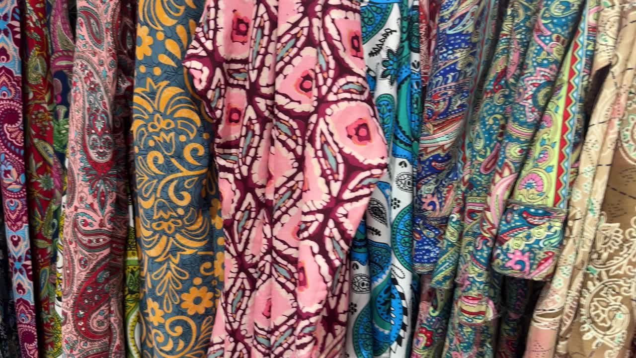 Colorful Paisley Fabrics and Textiles