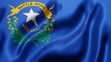 nevada us state flag waving