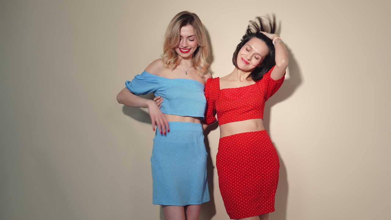 Two Women in Trendy Outfits