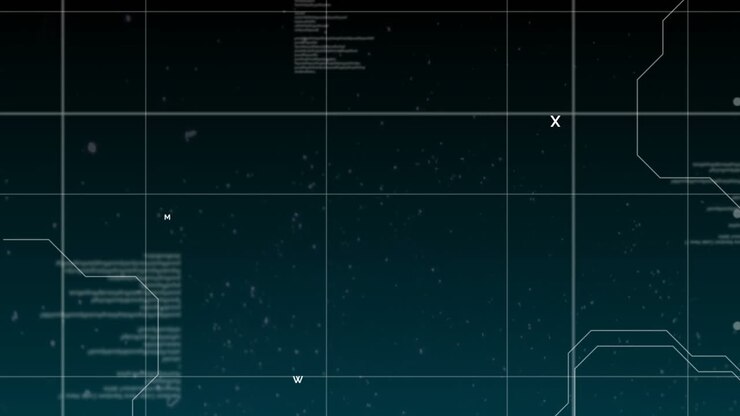 Digitally generated video of interface screen 4k