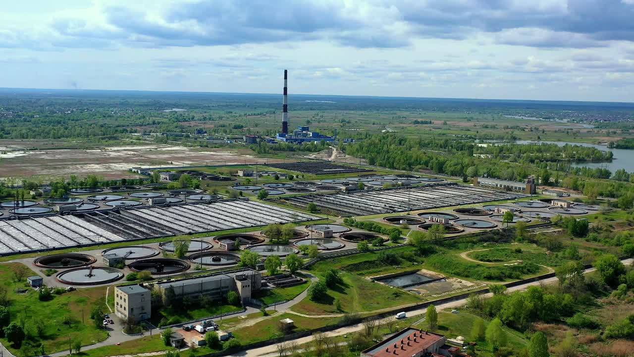 vista aérea de la estación de aireación