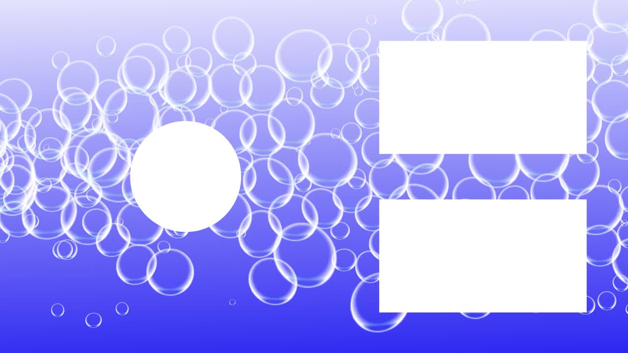 버블 시 엔드 카드 엔딩 스크린 모션 그래픽