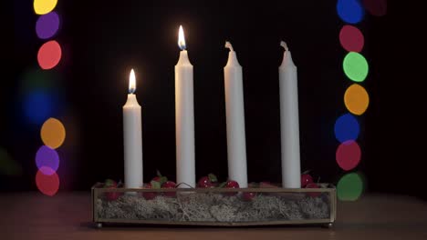 Two-advent-candles-burning