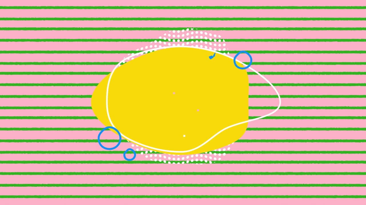 복사 공간과 수평 선을 가진 배너의 애니메이션이 분홍색 배경에 원활한 패턴으로