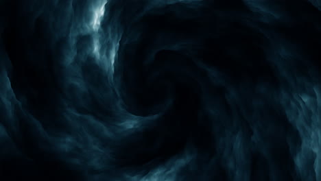mysterious and mesmerizing black and blue swirling vortex