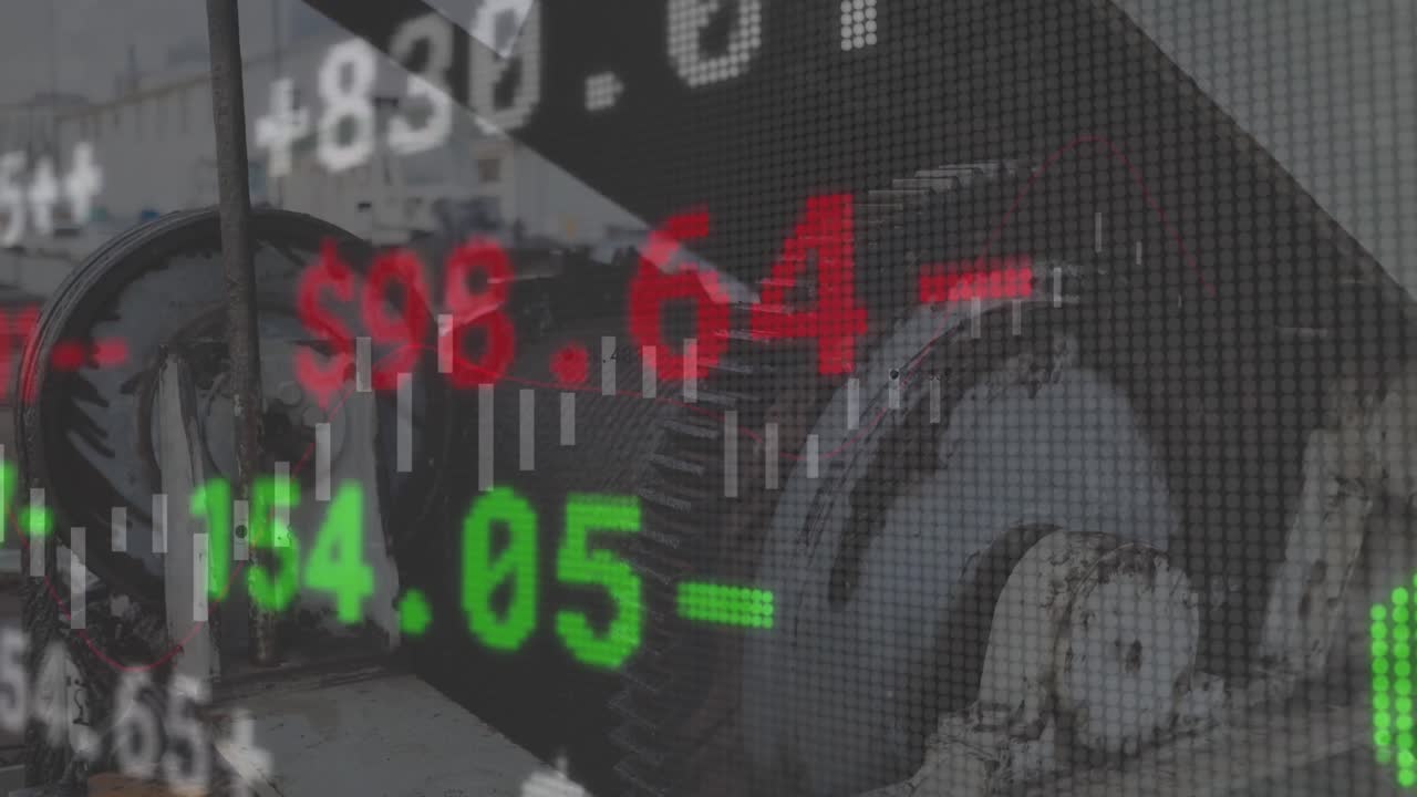 에 대한 금융 데이터 처리의 애니메이션