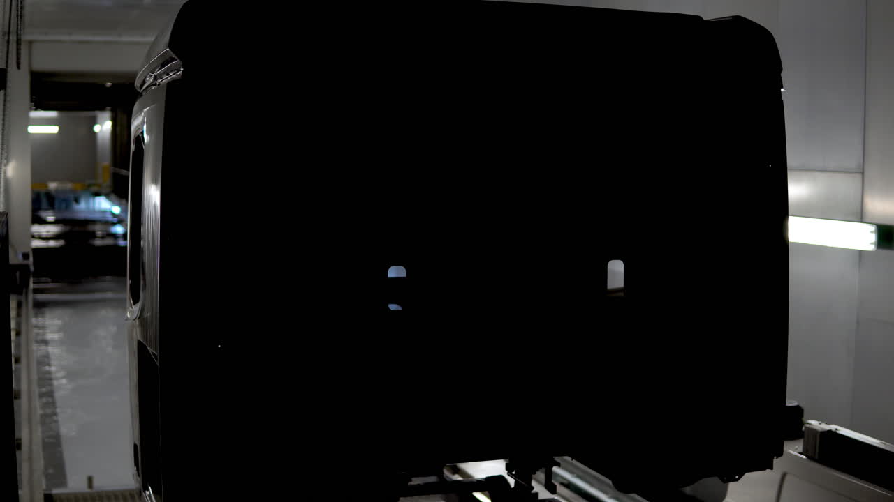 Car Body Part in Paint Shop