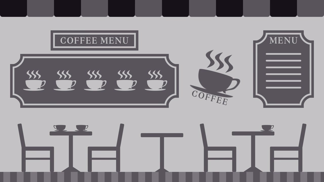 Kaffebar Interiør og Velkomstskilt