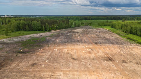 Working-Site-For-Solar-Energy-Projects-Near-Countryside-Landscape