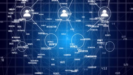 Animation-of-globe-with-icons-and-data-processing