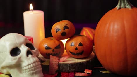 halloween and autumn decorations