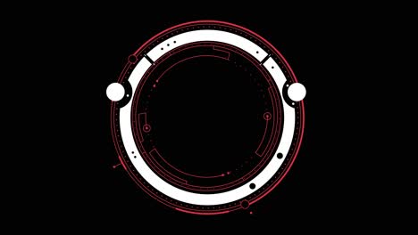 red and white hud circle spinning