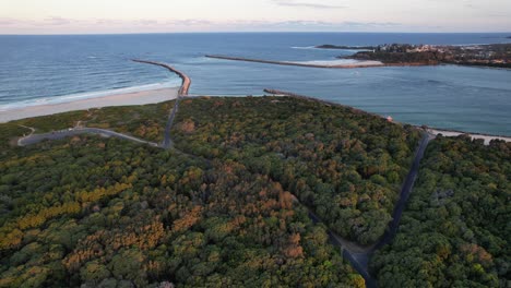 andersons beach at the entrance of clarence river