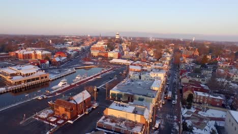 Moving-away-from-the-store-I-can-Napolis-towards-Chesapeake-Bay-during-purple-and-golden-dawn-light