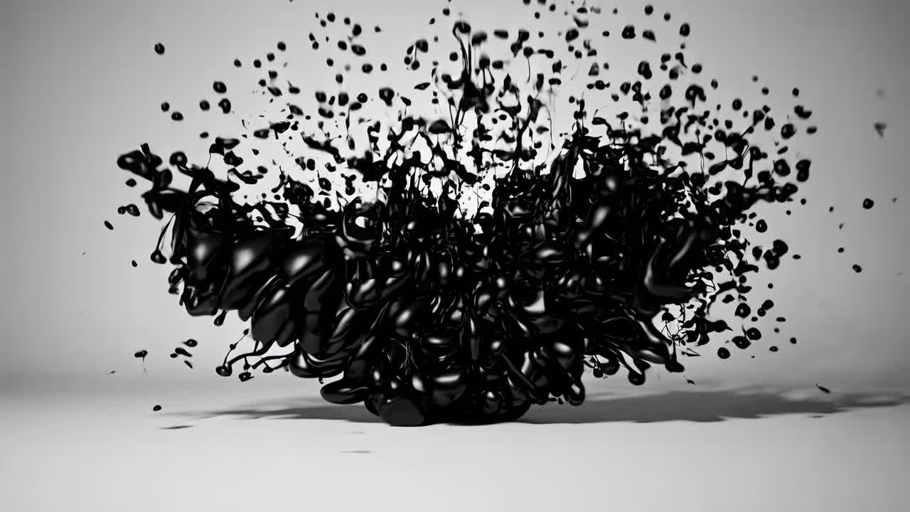 salpicaduras de tinta negra