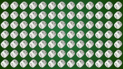 dice cubes casino gambling green background