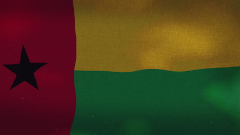 the guinea-bissau national waving flag