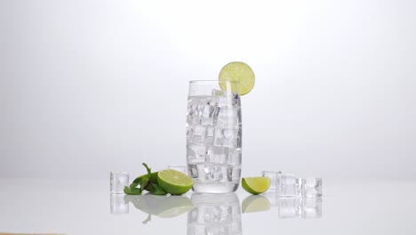 iced lime water