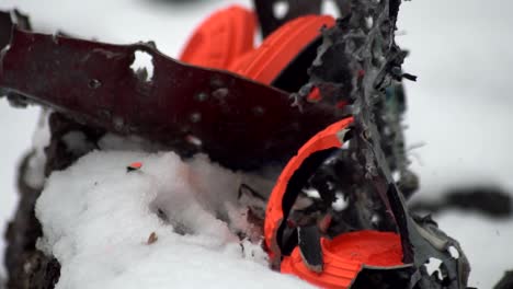 Orangefarbene-Zielvögel-Explodieren-In-Zeitlupe