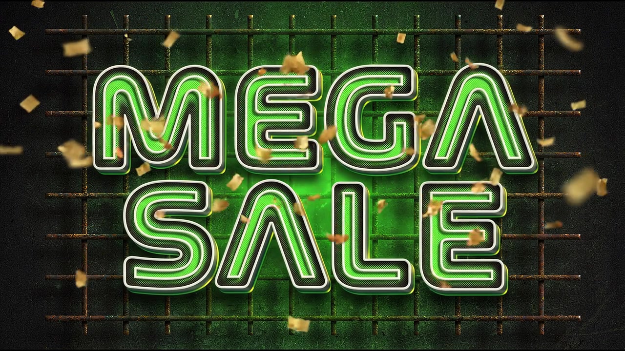 New Arrival Neon Product Promotion Animation with Green Text