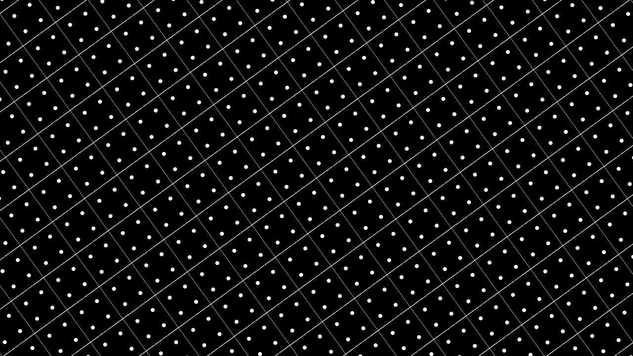 Graphic pattern in black and white with stroboscopic and hypnotic effect, while rotating clockwise and increasing in size.