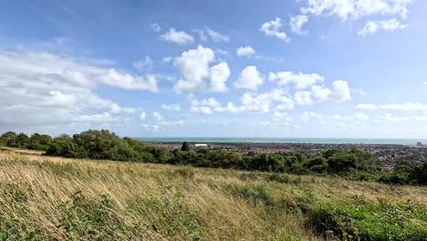 panoramic view of east sussex countryside