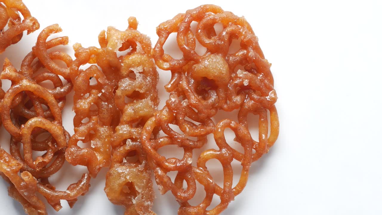 jalebi comida dulce india en un plato