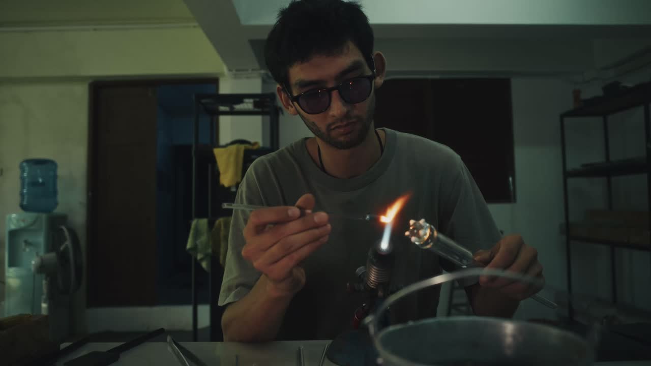 Glassblowing Artistry in the Workshop