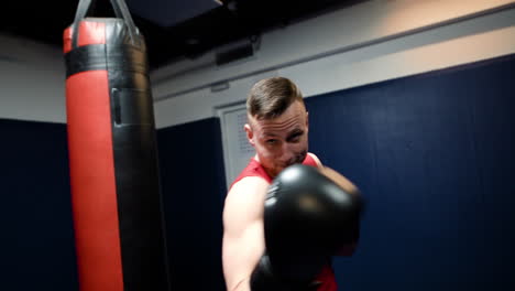 sesión de entrenamiento de boxeo