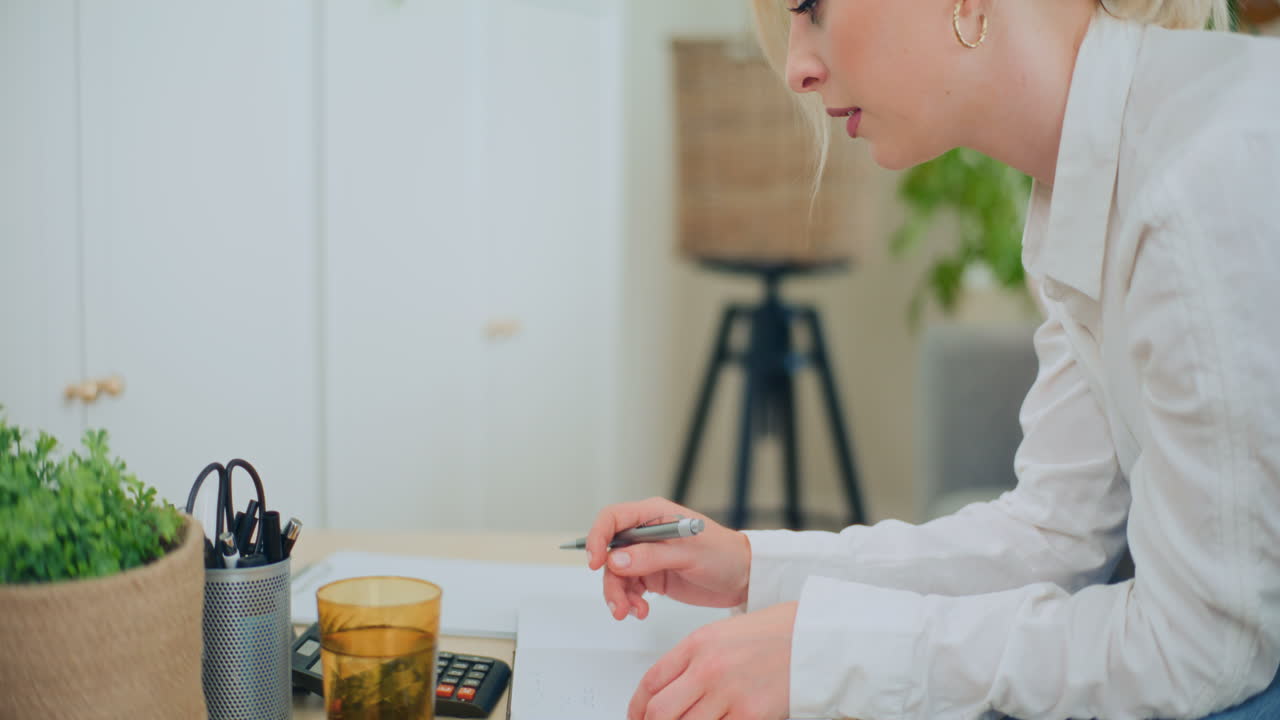 Devastated Girl Counts Bills