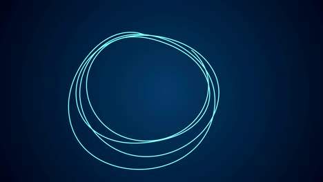 círculo garabateado dibujado a mano, elemento de diseño del logotipo.