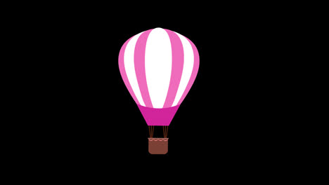 hot-air-balloon-icon-flying-floating-in-the-sky-concept-animation-with-alpha-channel