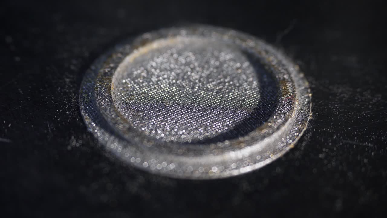 3d 인쇄 된 금속 필터의 클로즈업