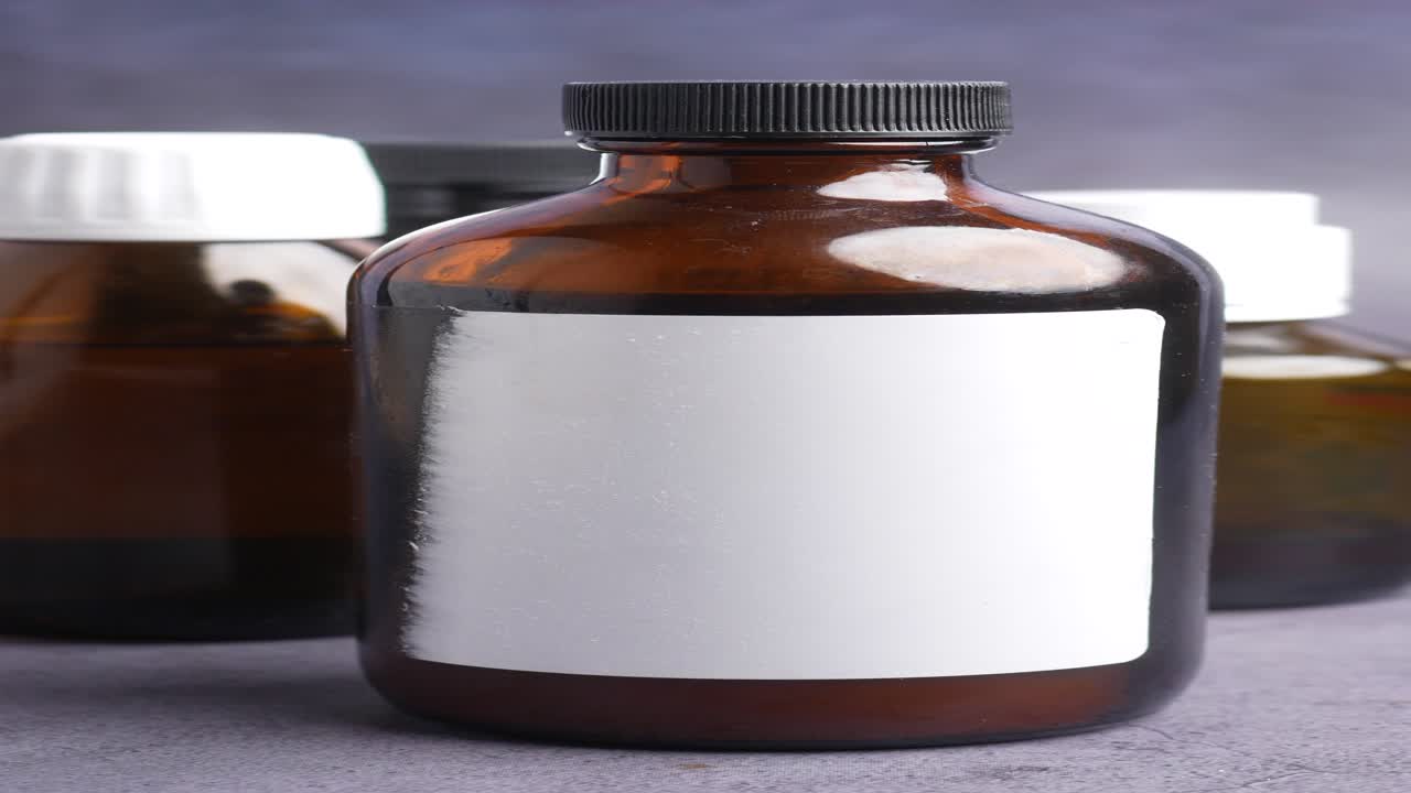 Brown Glass Medicine Bottles