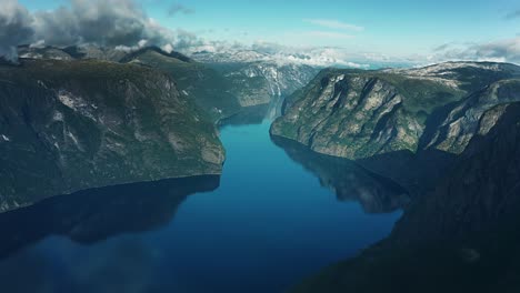 una vista mozzafiato del fiordo di aurland